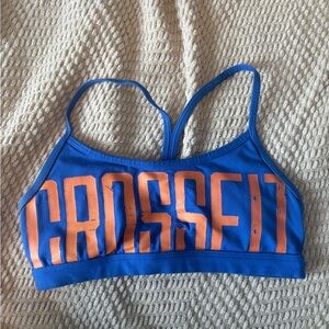 Reebok Blue and Orange CrossFit sports bra